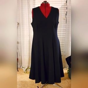 Calvin Klein Fit & Flare A-Line Navy Dress 22W